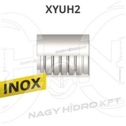   2SN DN08=5/16"  HIDRAULIKA TÖMLŐ ROPPANTÓ HÜVELY, HÁNTOLÁS MENTES, ROZSDAMENTES-INOX