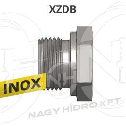 1" BSP COLOS ZÁRÓDUGÓ, INOX ADAPTER - XZDB-01