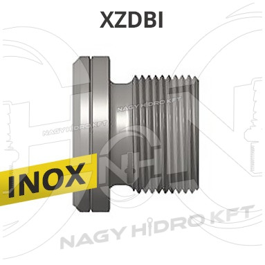 1" BSP COLOS ZÁRÓDUGÓ IMBUSZKULCS NYÍLÁSSAL, INOX ADAPTER