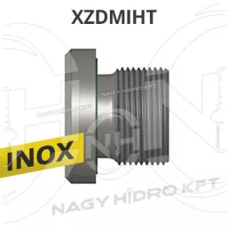 M16x1,5 METRIKUS ZÁRÓDUGÓ HOMLOKTÖMÍTÉSSEL, IMBUSZKULCS NYÍLÁSSAL, INOX ADAPTER - XZDMIHT-1615