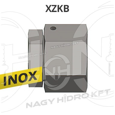 1/2" BSP COLOS ZÁRÓKUPAK, INOX ADAPTER