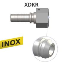 INOX BSP COLOS HOLLANDERES EGYENES TÖMLŐ CSATLAKOZÓ, 60ˇ KÚPPAL