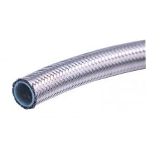 PTFE TEFLON TÖMLŐ, EGYENES FALÚ ROZSDAMENTES ACÉLBORÍTÁSSAL
