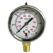 MANOMÉTER 100mm ALSÓ 1/2" NPT KIVEZETÉSSEL