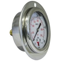 MANOMÉTER 100mm HÁTSÓ 1/2" KIVEZETÉSSEL, PANELRA SZERELHETŐ