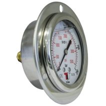 MANOMÉTER 63mm HÁTSÓ 1/4" KIVEZETÉSSEL, PANELRA SZERELHETŐ