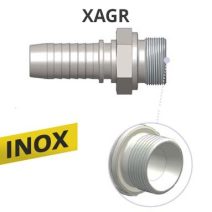 INOX 60ˇ BELSŐ KÚPPAL, BSP COLOS KÜLSŐ MENETES CSATLAKOZÓ