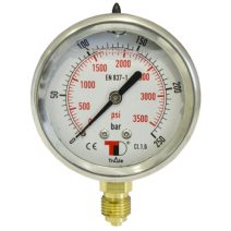 MANOMÉTER 63mm ALSÓ 1/4" KIVEZETÉSSEL